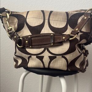 Coach Brown and Cream Women's Bag